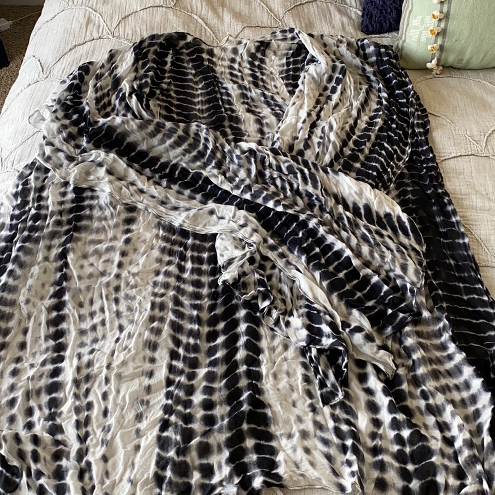 Michael Stars Flowy Tie Dye Wrap